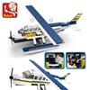 214PCS 0361 Military Navy Seaplane Airplane Model Building Blocks Sets Creator Bricks Educational Toys for Children