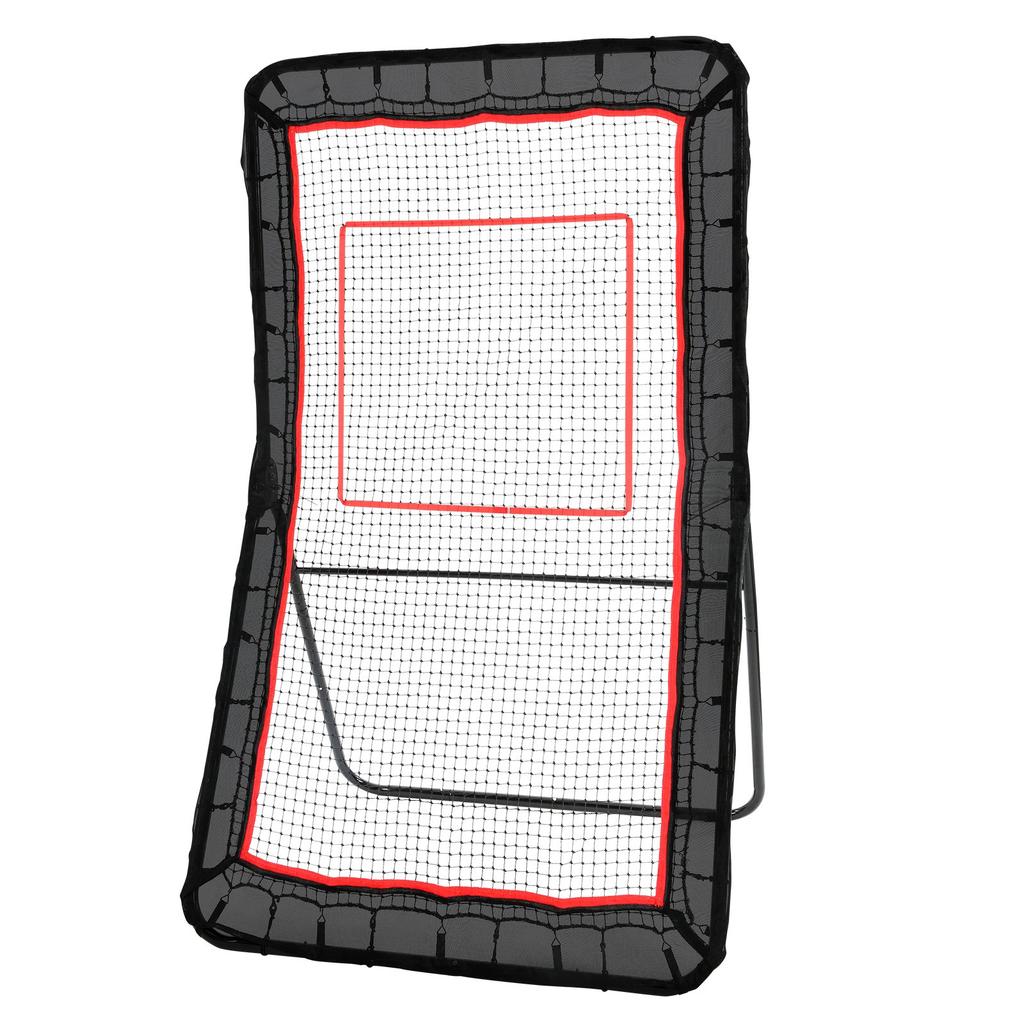 VEVOR Lacrosse Rebounder for Backyard, 1219.2 X 2133.6 Mm Volleyball Bounce Back Net, Pitchback Throwback Baseball Softball Return Training Screen