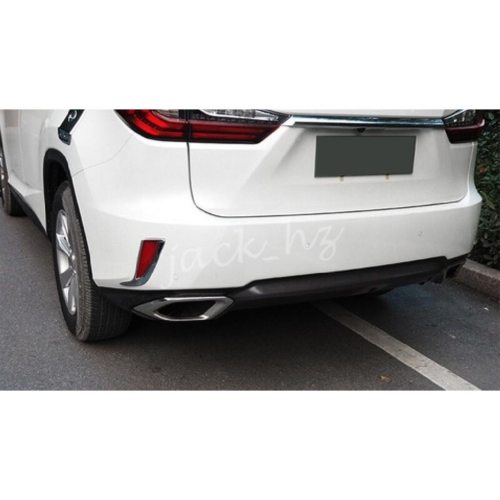 Chrome Rear Bumper Reflector Cover Surrounds Accessories For 2016- Lexus RX