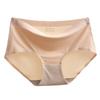 Ice Silk Seamless Breathable Mesh Mid-Waist Hollow Out Sexy Thin Women's Triangle Panties