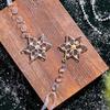 Love Heart Christmas Tree Decorations Fake Ice Snowflakes Pendants  Window Scene Decor