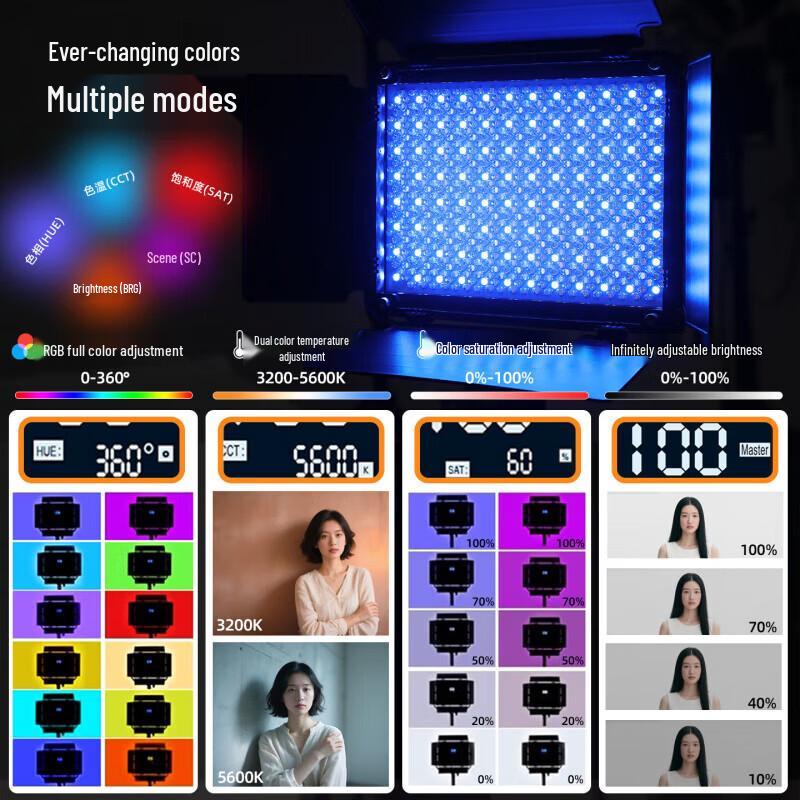 GVM 850D RGB LED Video Panel Light