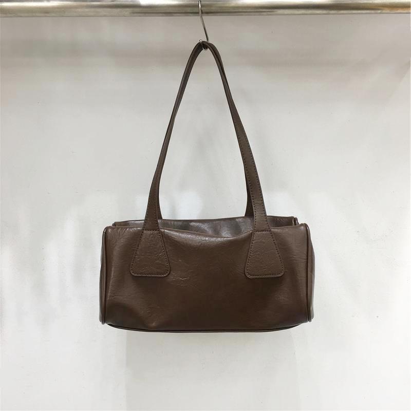 

Винтажная матовая переносная сумка для боулинга женская осенне-зимняя новая вместительная сумка-тоут Boston bag