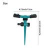 Adjustable Green 360 Degree Rotating Stent Style Lawn Sprinklers Irrigation System 12*12*23CM