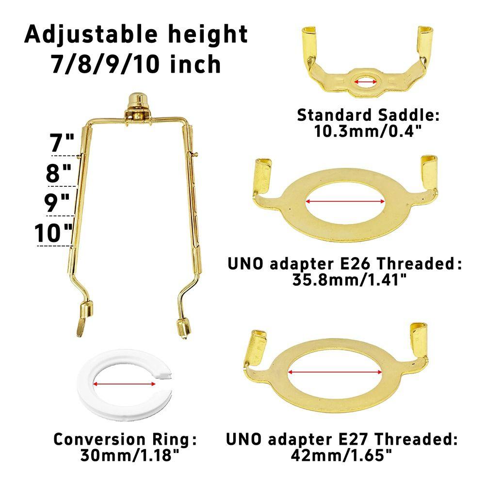 Decorative Adjustable Kit Lamps Harp Kit Universal Standard Lamp Shade Holder DIY Shade Bracket Table Lamp