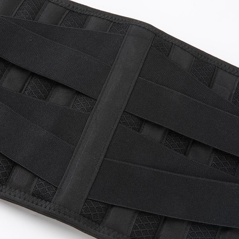 Atmungsaktive Air-Mesh-Rückenstütze zur Linderung von Lendenwirbelschmerzen mit 6 Stützen Anti-Rutsch-Lendenstützgürtel