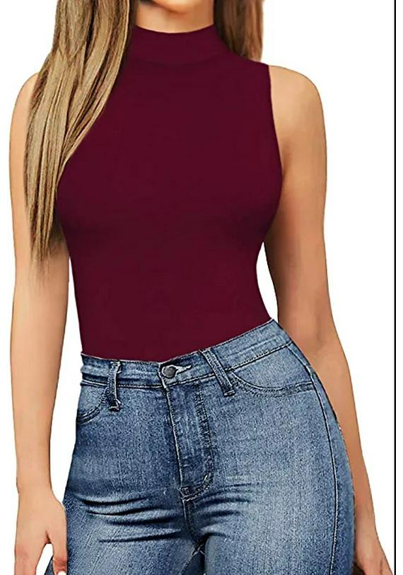New Arrival Women's High Neck Sleeveless Jumpsuit - European & American Style, Sexy & Slimming