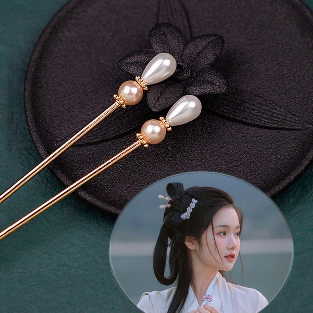 

Головной убор Hanfu, подарок, аксессуары для волос, жемчужная палочка для волос, вилка для волос, заколка в китайском стиле