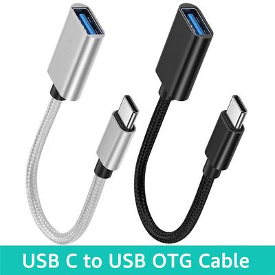 2pcs Câble OTG TYPE-C vers Adaptateur Câble USB Femelle pour Samsung Macbook Huawei Xiaomi Realme POCO Câble Adaptateur USB Câble Type C