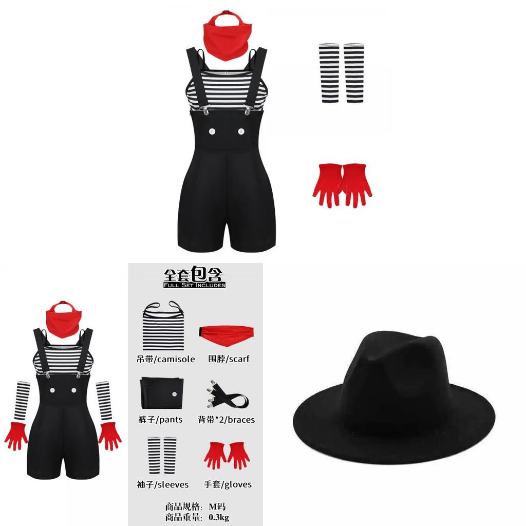 Vintage Cosplay Costume Includes Top Pants And Accessories For Stage Shows