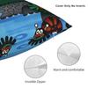 Pillow Case Cute The Little Mole art Soft  Pillow Cover For Sofa Bedroom Home Decor Funny Pillowcases