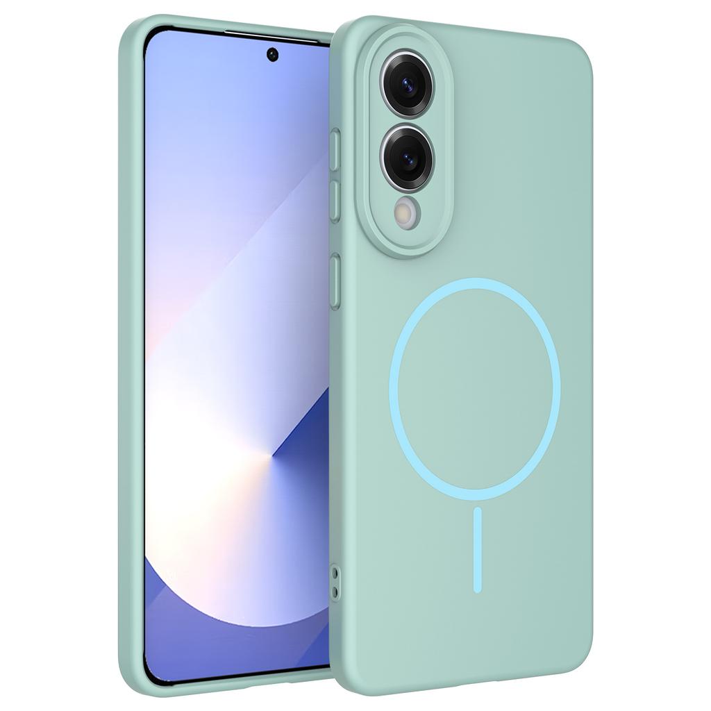 Official Same Model for Samsung S25fe Mobile Phone Case Frosted Fine Circle Magnetic Simple 24ultra Anti-fall Protective Cover