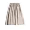 New Casual Midi Skirt  A Classic Versatile Design with An Elastic Waist
