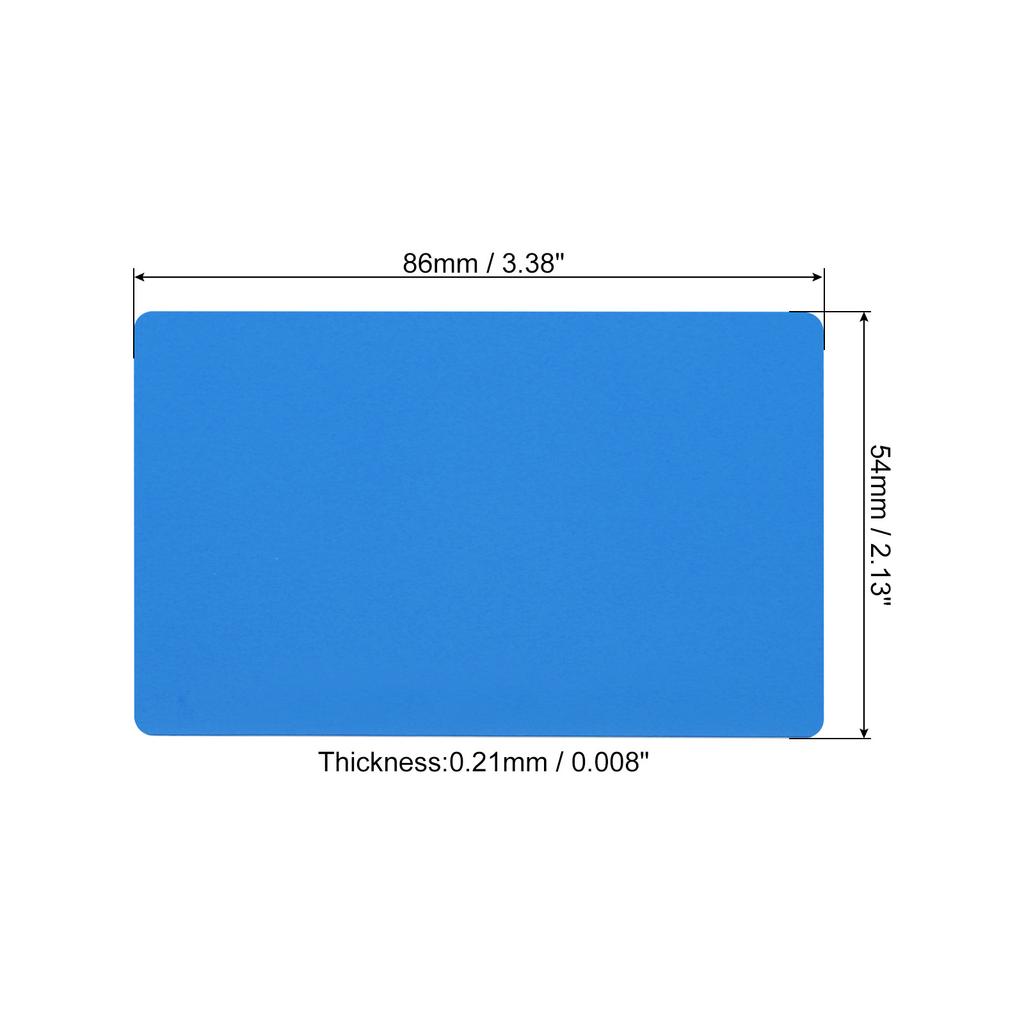 10-60Pc Metal Business Cards Name Card Multicolor Aluminum Blank Laser Engraving Cards DIY Gift Card Metal Sheet Office Supplies