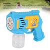Electric Bubble Toy for Kids Plastic 100ml 12 Hole Automatic Handheld Bubble Blower Maker Machine with Light for Summer Party Favors