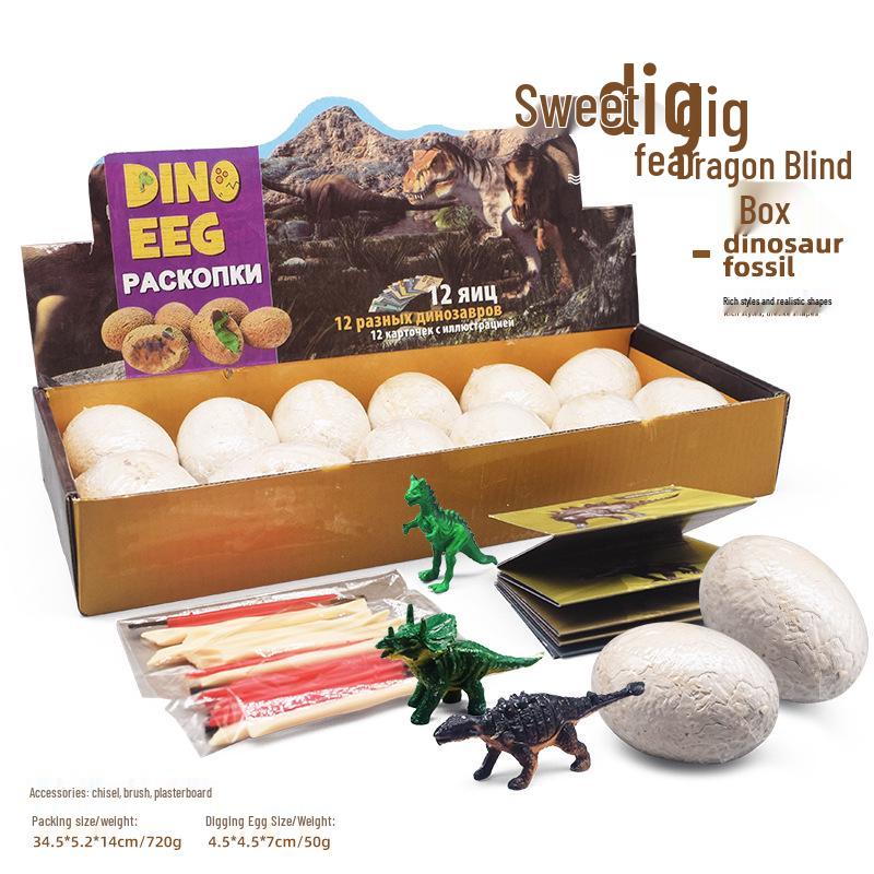 DIY Dinosaur Egg Excavation Kit for Kids - Archaeological Dig Toy for Children