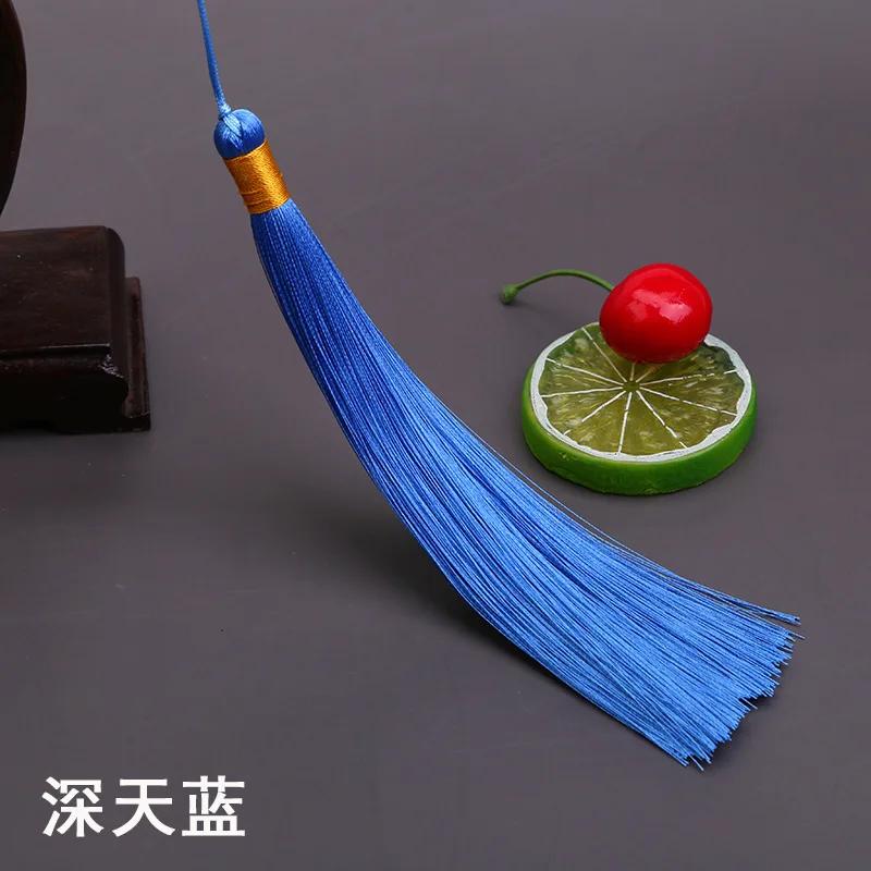 17CM Long Tassel Spike Chinese Clothing DIY Accessories Musical Instrument Pendant Ice Silk Vertical Spike Tassels for Crafts