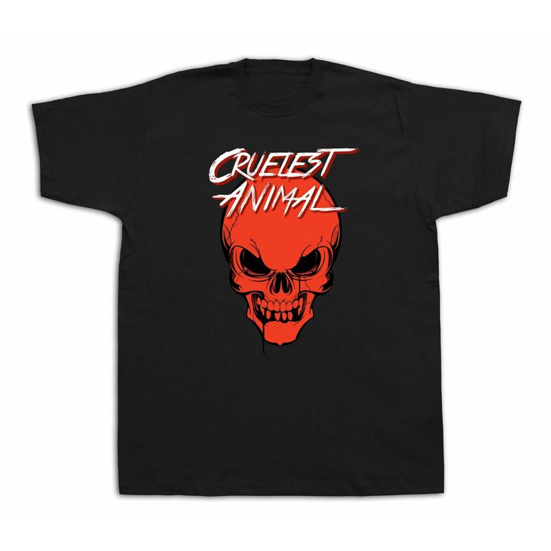 New Unisexs cotton Tshirt print Cruelest Animal freak skull funny stylish design