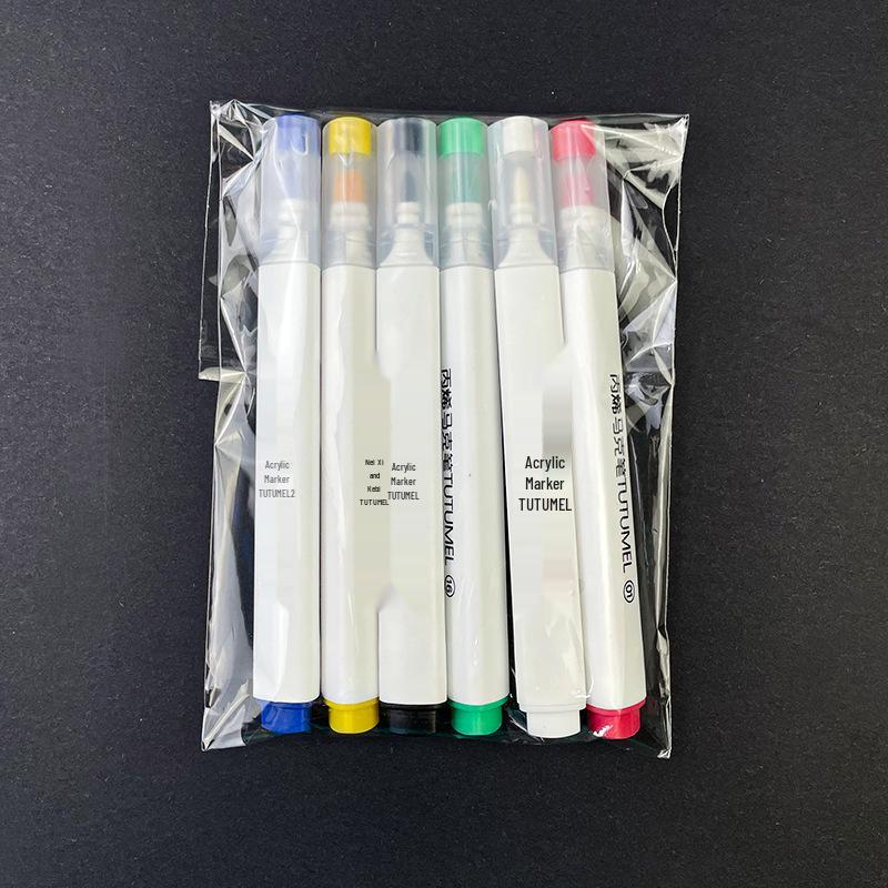 

Tu Tu Bai Bai Gan 48-Color Acrylic Marker Set - Soft Tip, Opaque for DIY Art and Painting