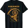 No Gods No Masters Satanic Evil Baphomet Tarot Death Satan Graphic Tshirts Vintage Black Humor Unisex Clothing Roupas Masculinas