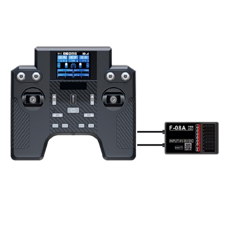 

HT-8A Remote Control Transmitter with F-08A Receiver 2.4G 8 Channel For Remote Car Helicopter Aircraft Car Ship Tank Robot