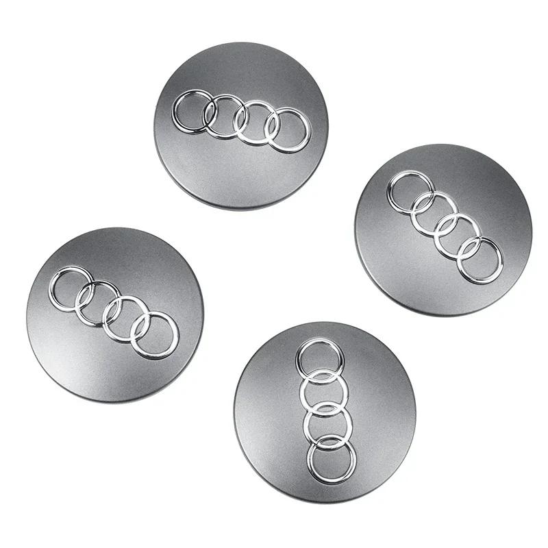 Hub Caps Hot New For 69we4Pcs 68mm 69weCar Wheel Center Hub Cap Covers Auto Rim Cover Emblem Badge For 69wesline TT Q2 Q3  69we