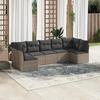 VidaXL Garden Lounge Set with Cushions 7 Pcs, Sofas with Adjustable Feet, Outdoor Furniture Set Patio Terrace, 3249269
