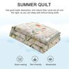 Simple Modern Air Condition Thin Blanket Summer Quilt Cotton Fluffy Plaid Blanket On The Bed Comfortable Comforter