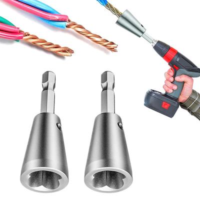 2 adet Matkap için Tel Bükme Aleti Matkap için Profesyonel Elektrikçi Aleti