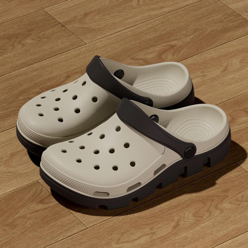 Men's 2025 EVA Holey Beach Shoes, Non-Slip Closed-Toe Slippers, Women's Summer Outdoor Sandals