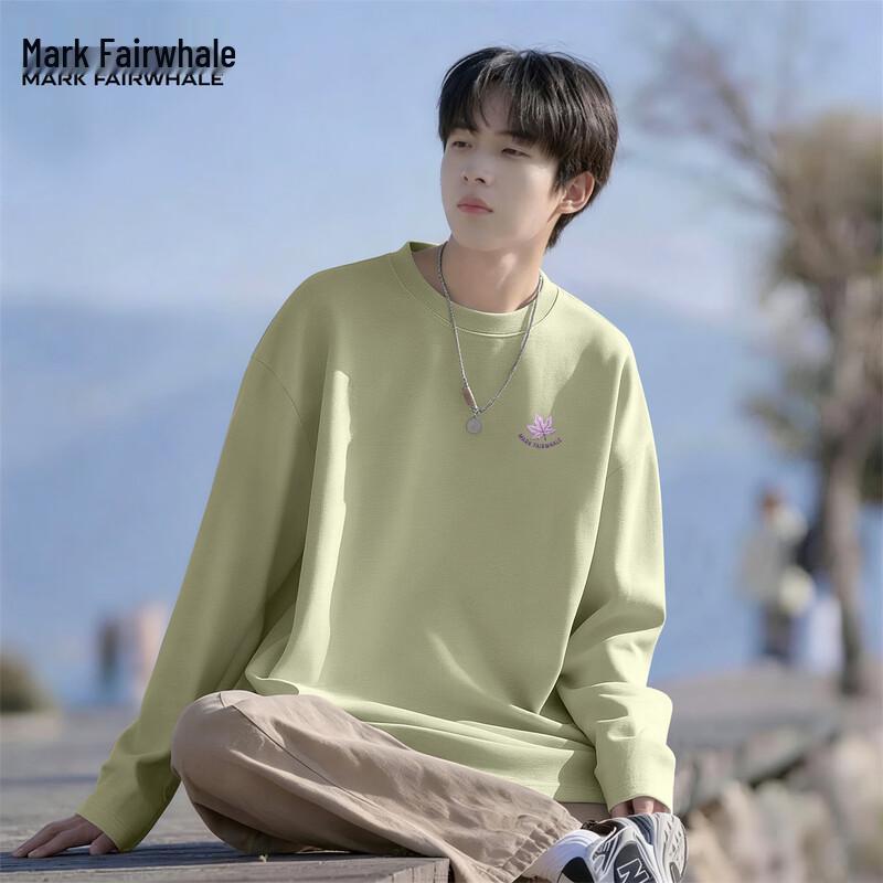 Mark Fairwhale Men's Pure Cotton Long Sleeve Crew Neck T-Shirt