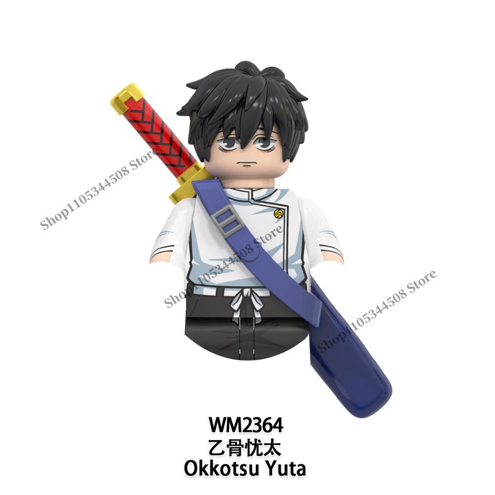 Jujutsu Kaisen Anime Bausteine Fushiguro Toji Tsukumo Yuki Hanao Choso MINI Cartoon Puzzle Bausteine Sammlung Geschenk
