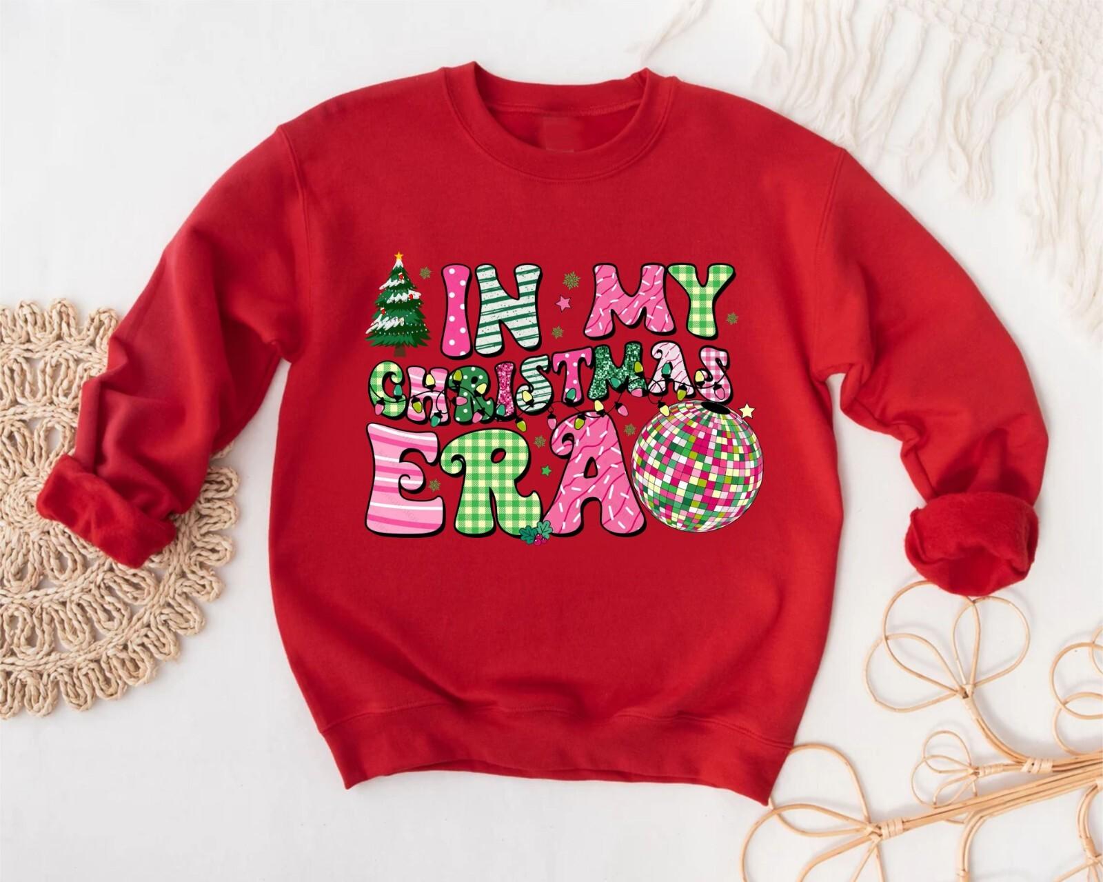 In My Christmas Era Jumper T-Shirt, Funny Secret Santa Ugly Xmas Sweatshirt Unisex T-Shirt XXL