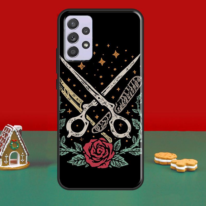 Friseur Friseurkoffer für Samsung A52S A12 A32 A42 A52 A72 A51 A71 A31 A11 A40 A50 A70 A21S Handyhülle