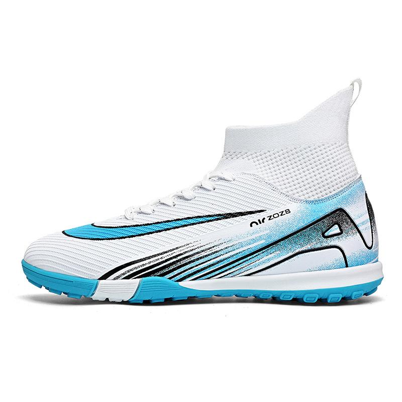 New Football Shoes Long Broken Nails High Top Breathable Sports Men's and Women's Models