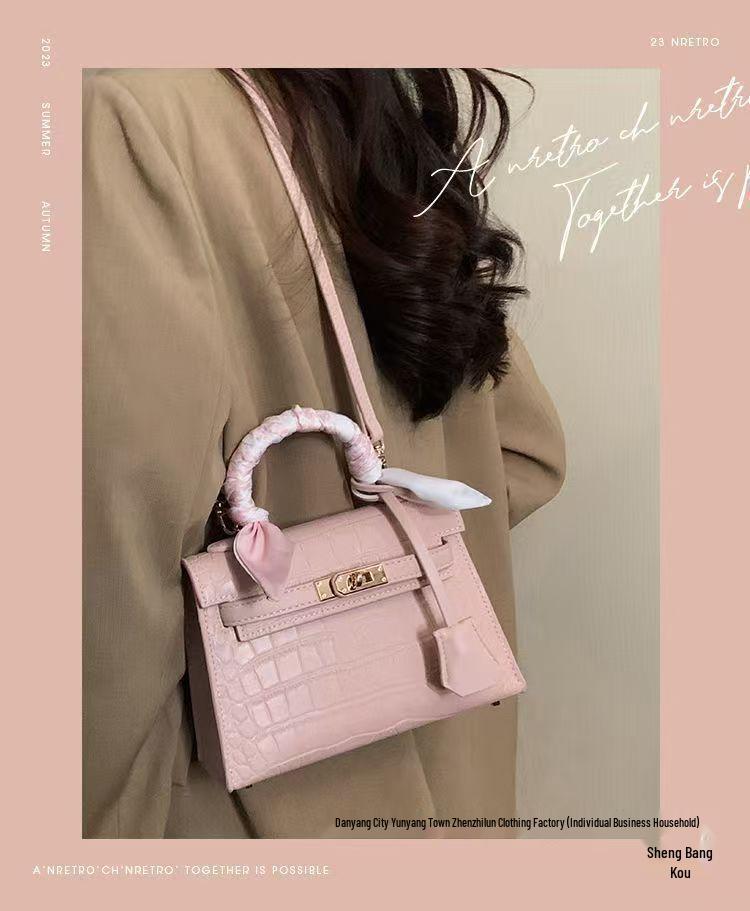 Versatile Kelly Bag: Luxury Textured Handbag for All Seasons - Women's Fashion, Casual Style