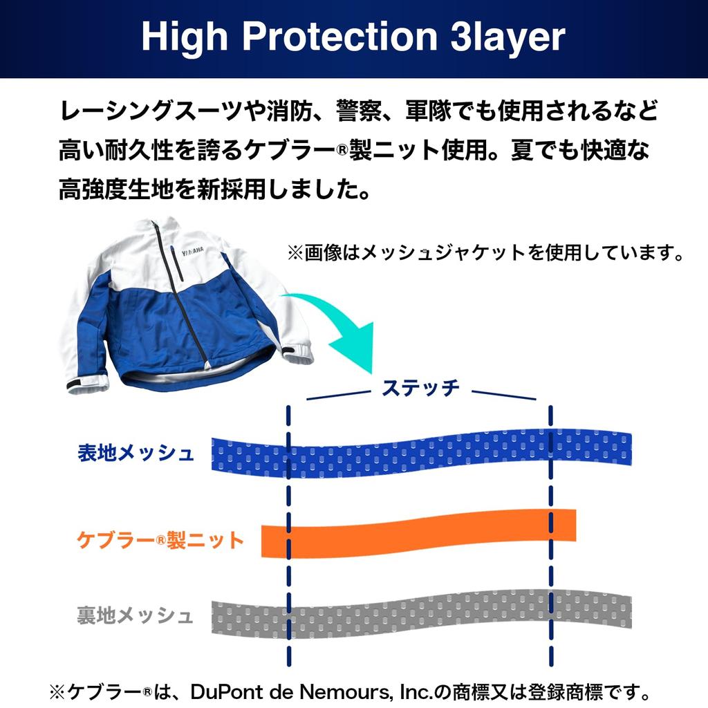 Yamaha Motor RY1002 Mesh-Fahrjacke, Schwarz/Weiß, XL, 90792-AE47X