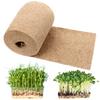 1 Rouleau 10" X 157" Tapis de Culture Micro-pousses Tapis de Culture Fibre Naturelle Kit de Culture Micro-pousses Tampons Hydroponiques Production Organique Intérieure Pour