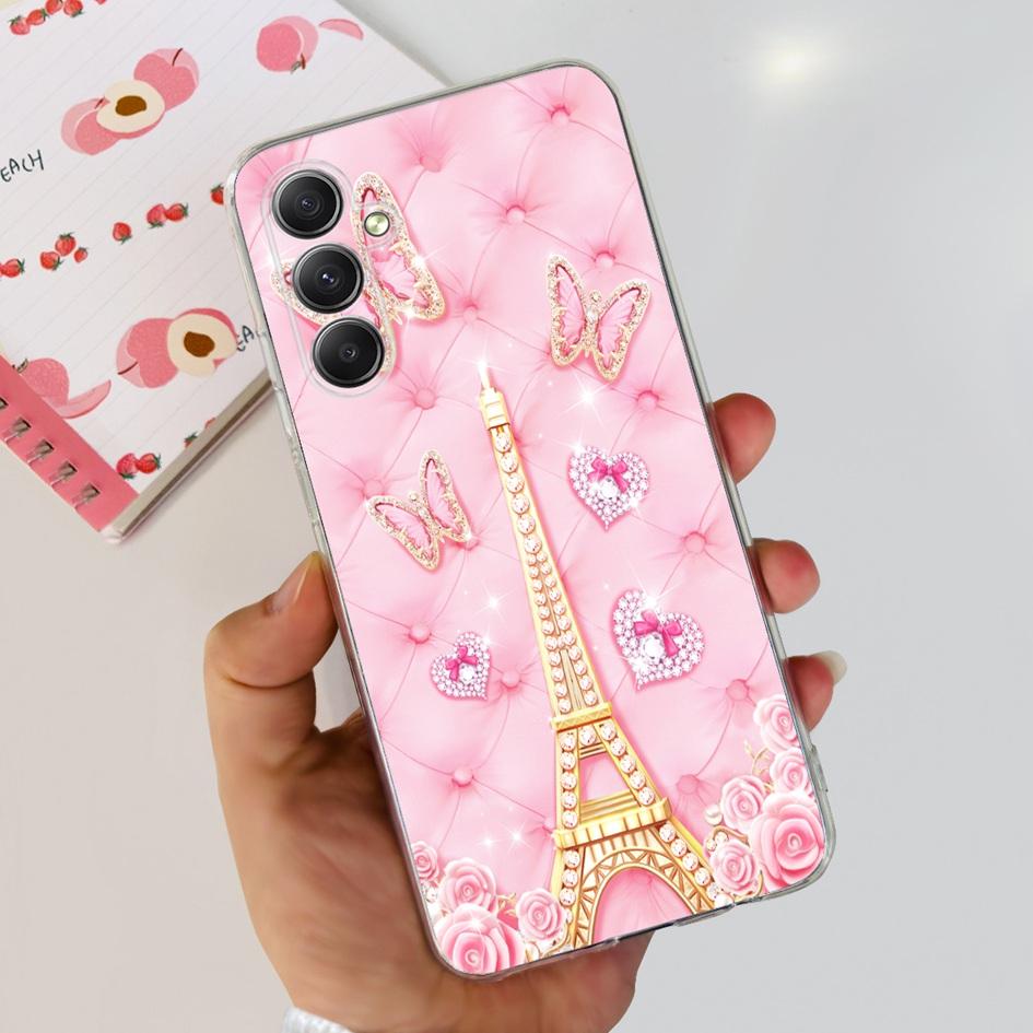 For Samsung Galaxy A25 5G Case Silicone Soft TPU Bumper Cute Cartoon Cat Butterfly Phone Cover For Samsung A25 5G 2023 A 25 Capa