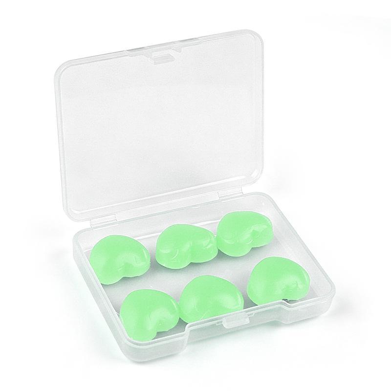 Reusable Silicone Clay Ear Plugs 6Pcs Soft Noise Cancelling with Storage Case for Sleep Travel Study Work
