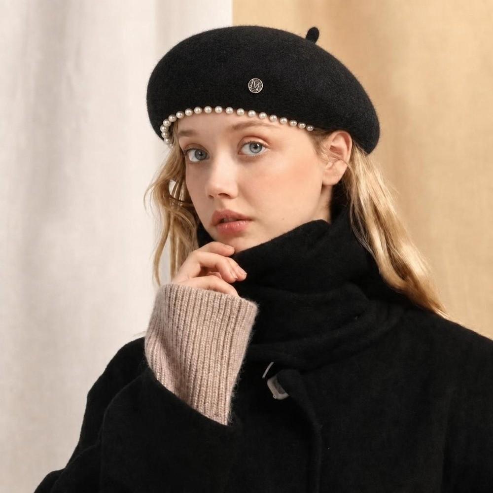 Warm Plain Cap Retro French Artist Hat Fashion Winter Wool Berets Hat for Women