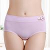 Waist Breathable Mid Cotton Briefs With Beautiful Floral Design Women For