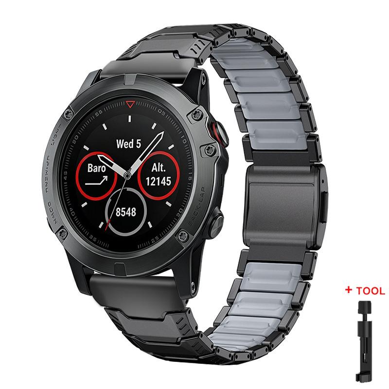 22mm 26mm Titanium Strap for Garmin Watch Fenix 8 51MM 47MM Tactix7 7X Pro Instinct 2X Enduro3 Forerunner 965 955 Metal Bracelet