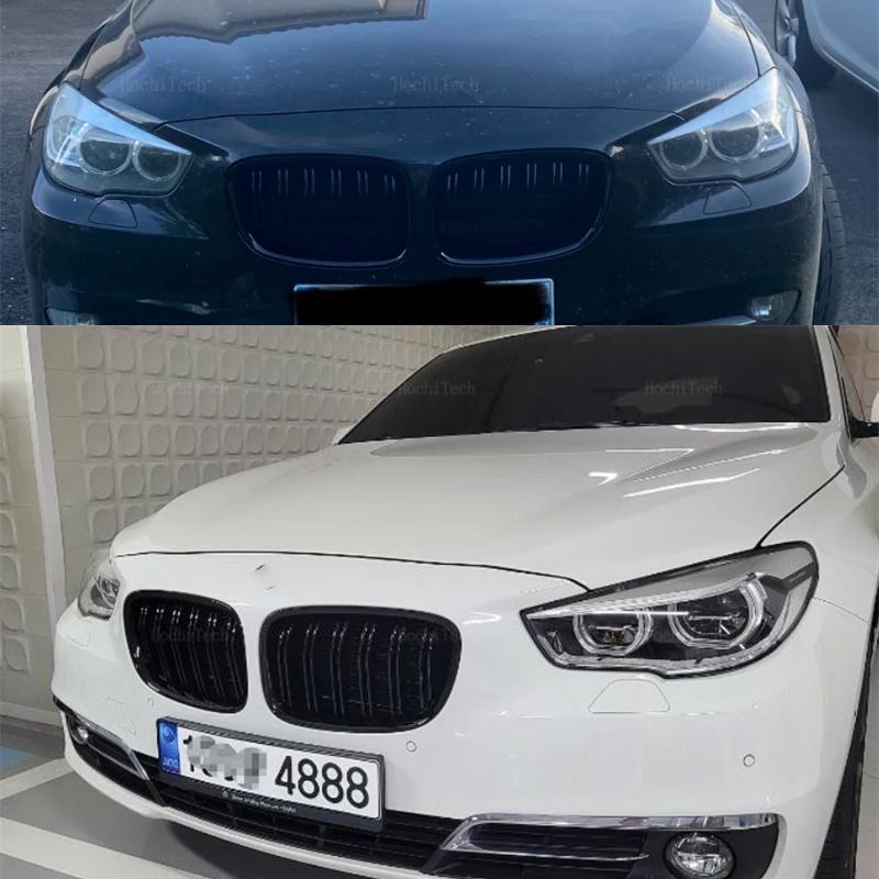 For BMW 5 Series GT F07 2010-2015 New Look Car Grille Grill Front Kidney Glossy 2 Line Double Slat  Dual Line Racing Grilles