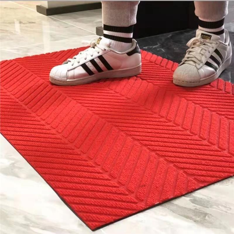Square Anti-slip Water-Absorbent Entrance Mat for Hotels, Shops, and Elevators