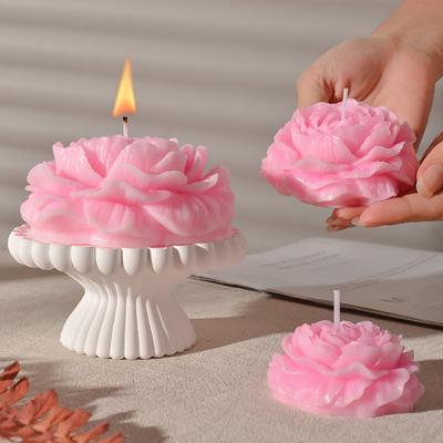 3D Blume Silikonform Harz Kerzenform Pfingstrose Blume Schokolade Kuchen Seife Kerzenherstellung Fondantform Innendekoration DIY Handwerk Geschenke