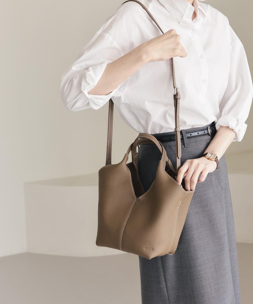 Gisse Genuine Leather Lowell Two-Way Tote Bag Gbw-0027
