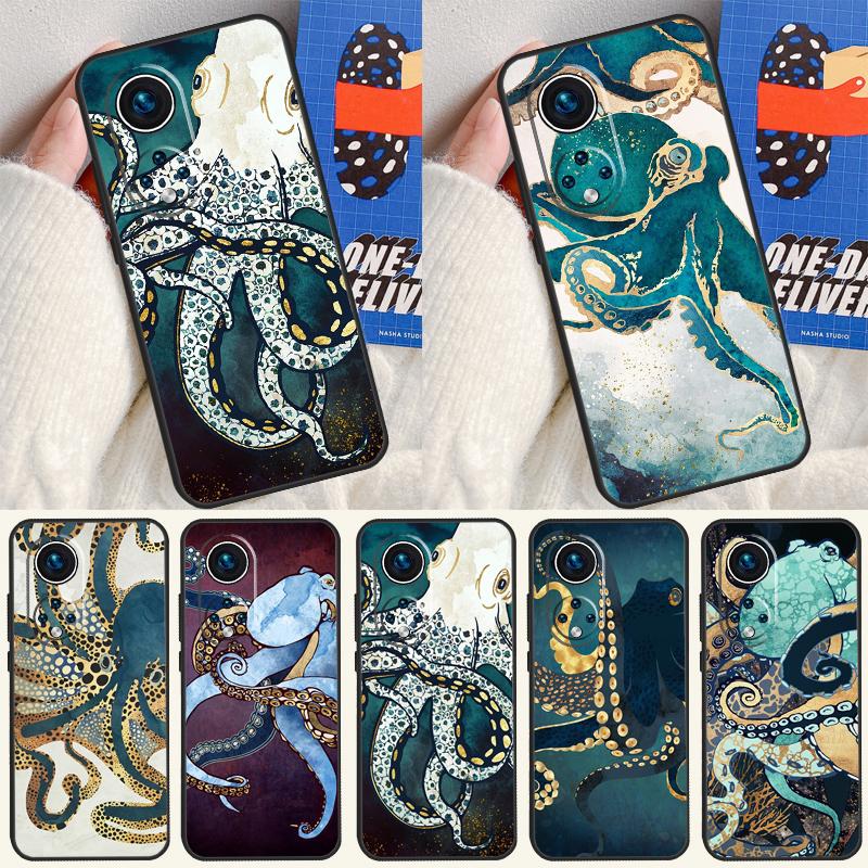Marine Life Ocean Octopus Case For Honor 200 Pro 50 70 90 Lite X9a X8a X8 X9 X8b X9c X9b Honor Magic 7 5 6 Pro Cover