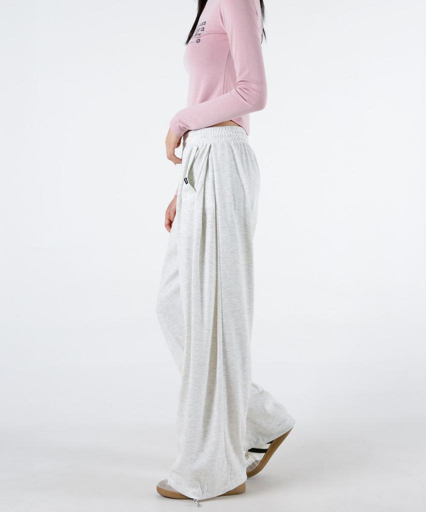 UMM Women'S Short Long Line-Emphasizing Pintuck Wide Pants 3 Colors