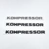 FOR Mercedes Benz Kompressor Emblem Rear Trunk Badge Lettering Chrome Black Logo Stickers CLK SLK SL CLS ML A B C S R Class